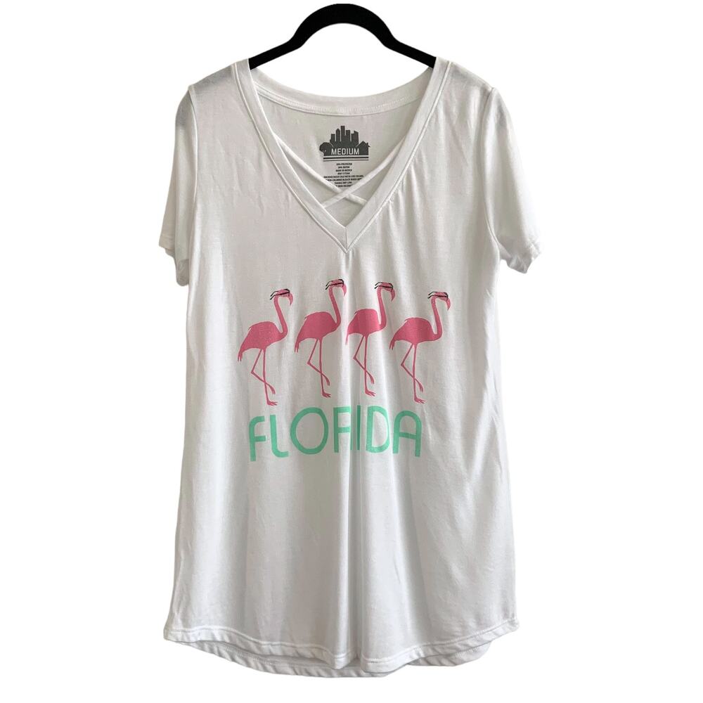 Florida Medium Relaxed Fit Flamingo Print Shirt